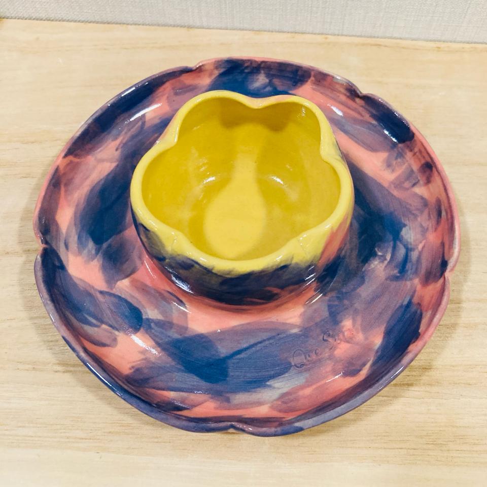 Yellow Dip Dish-duoc-ban-tai-Que Sera Arts & Lifestyle