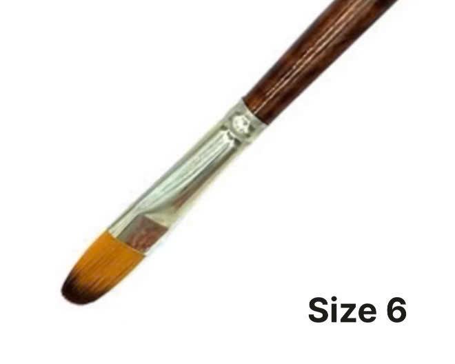 Cọ tô màu Oval thân nâu-duoc-ban-tai-Que Sera Arts & Lifestyle