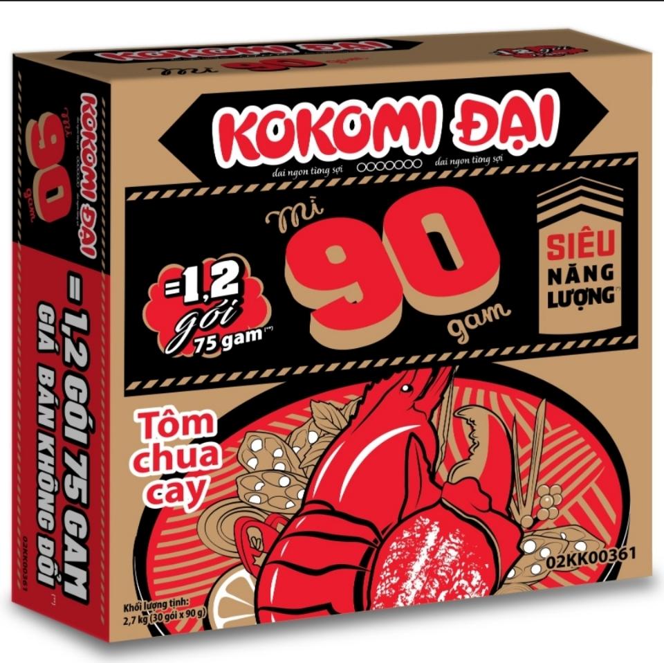 Mì Kokomi Đại 90 Tôm Chua Cay x 30 gói-duoc-ban-tai-BB Foods