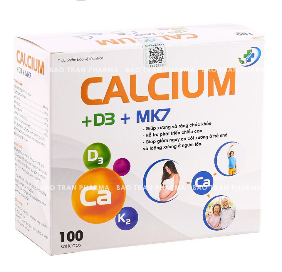 Calcium D3 MK7 - Hộp 100 viên-duoc-ban-tai-Đức Hưng Lê