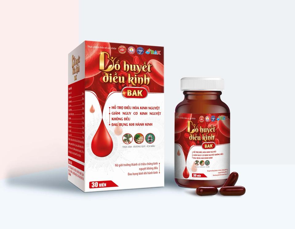 Bổ huyết điều kinh BAK - C/30 viên-duoc-ban-tai-Đức Hưng Lê