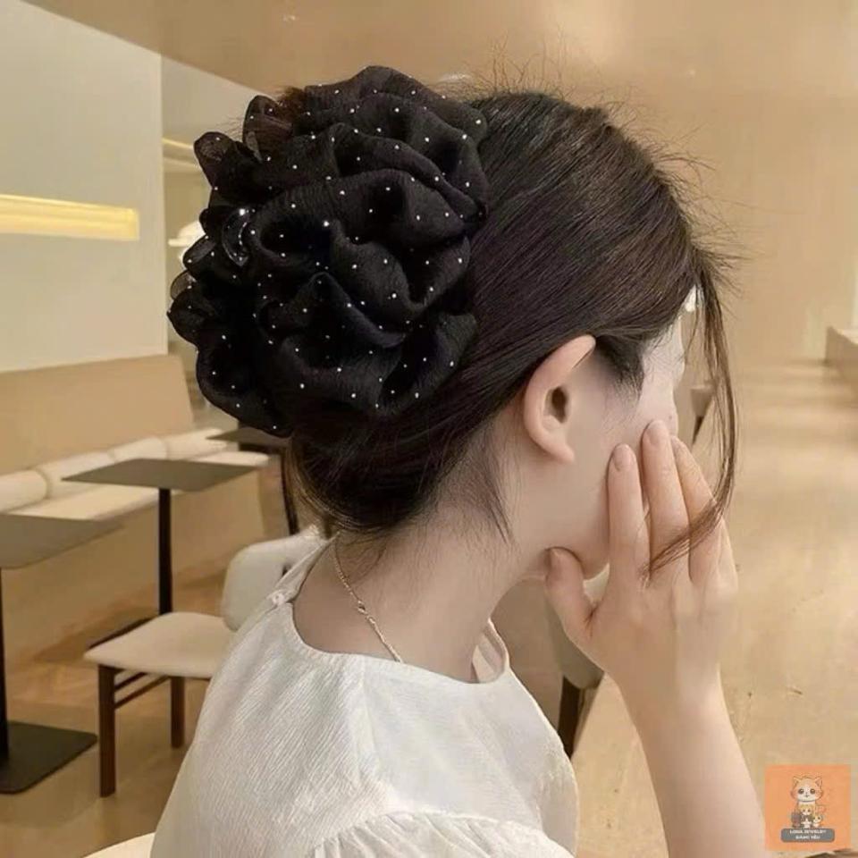 KẸP TÓC VOAN ĐÍNH ĐÁ NHÍ-duoc-ban-tai-Sin Sin Shop