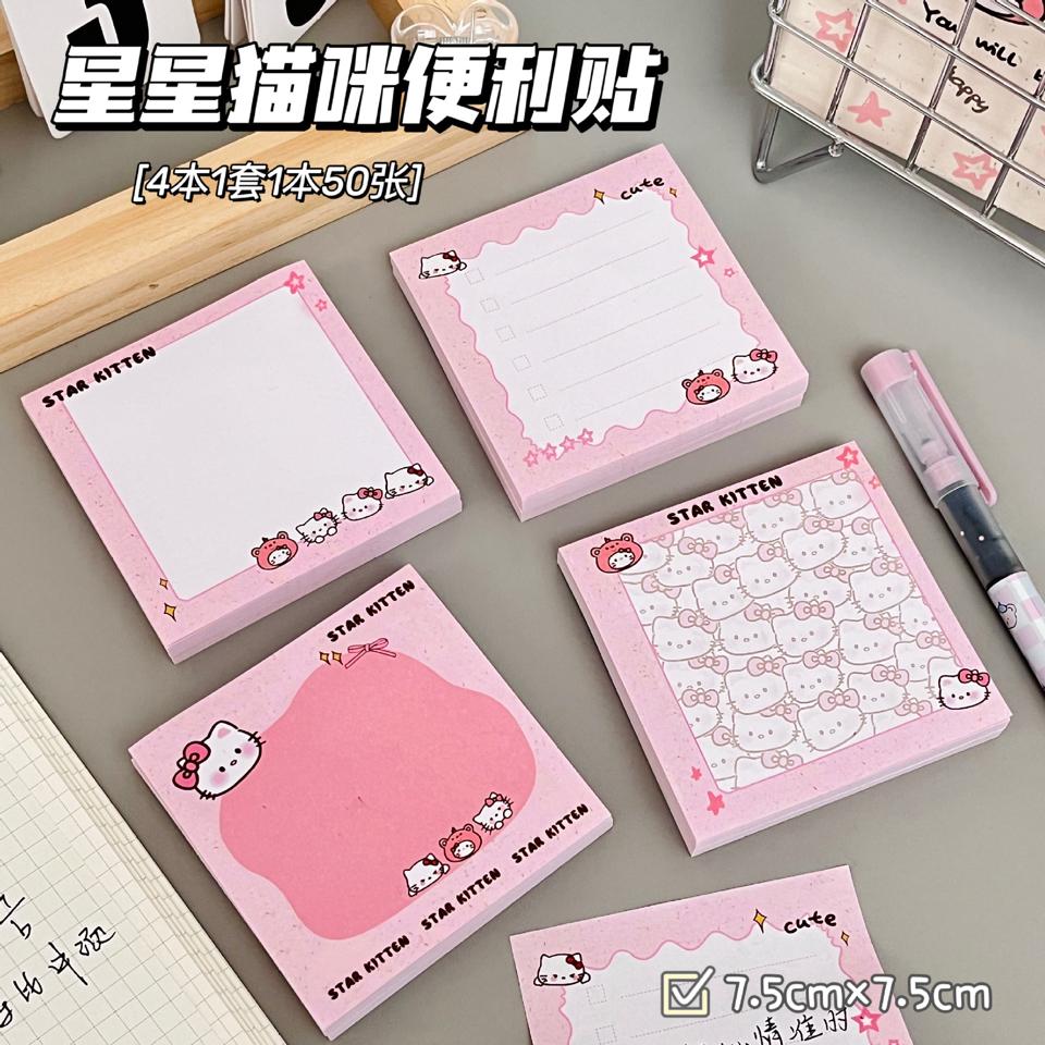 TẬP 50 GIẤY NOTE HELLO KITTY-duoc-ban-tai-Sin Sin Shop