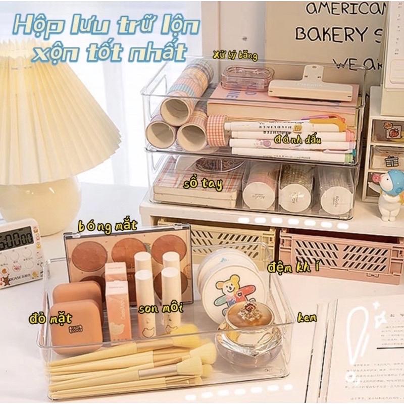 KHAY NHỰA TRONG SUỐT ĐỰNG MỸ PHẨM ĐA NĂNG-duoc-ban-tai-Sin Sin Shop