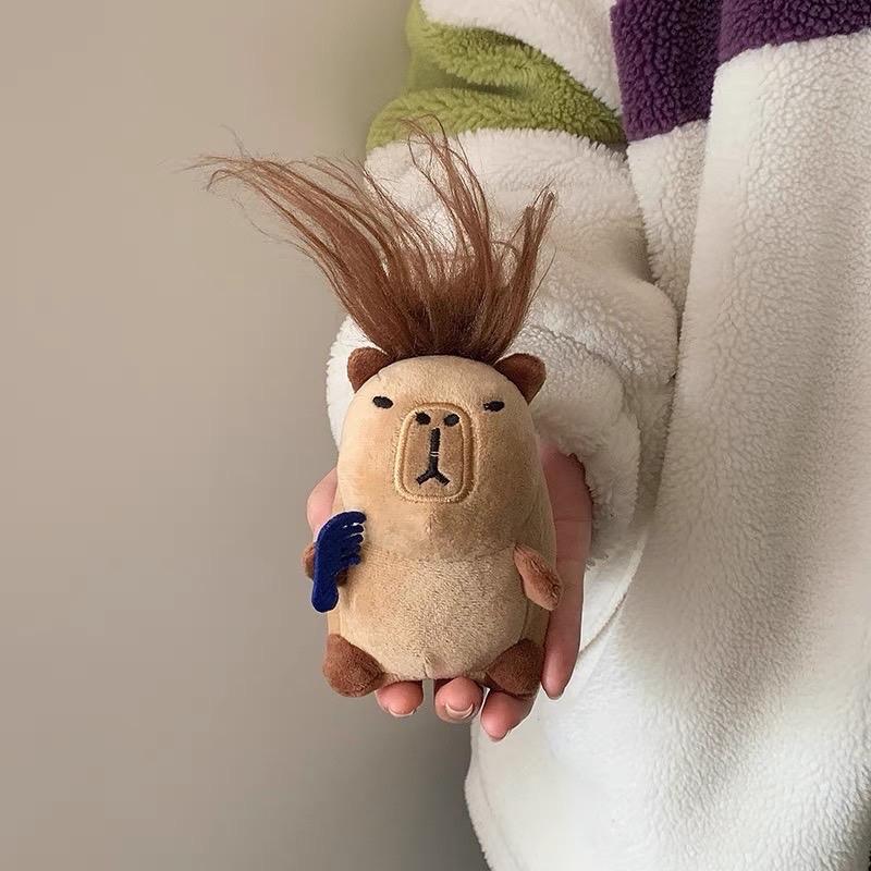 MÓC KHÓA BÔNG CAPYBARA TÓC XÙ-duoc-ban-tai-Sin Sin Shop