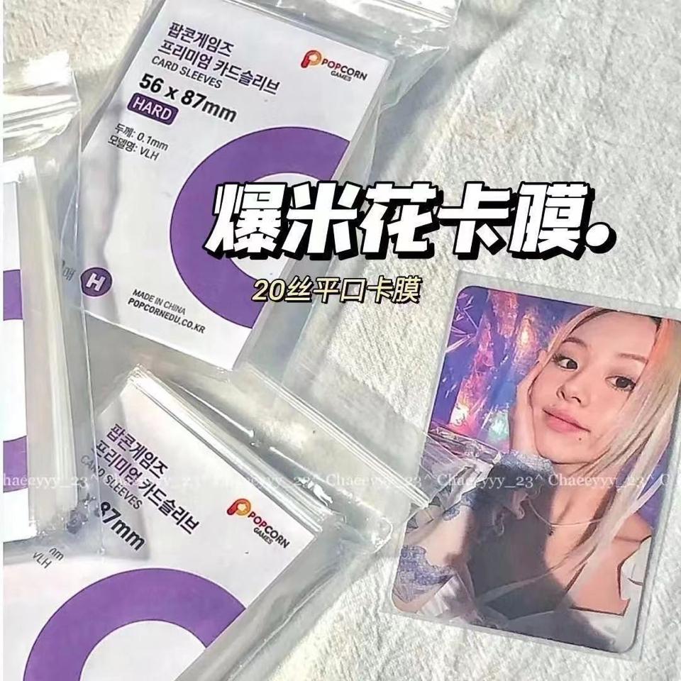 Gói 50 tấm Sleeves POPCORN size 56x87mm dày 0.1mm-duoc-ban-tai-Sin Sin Shop