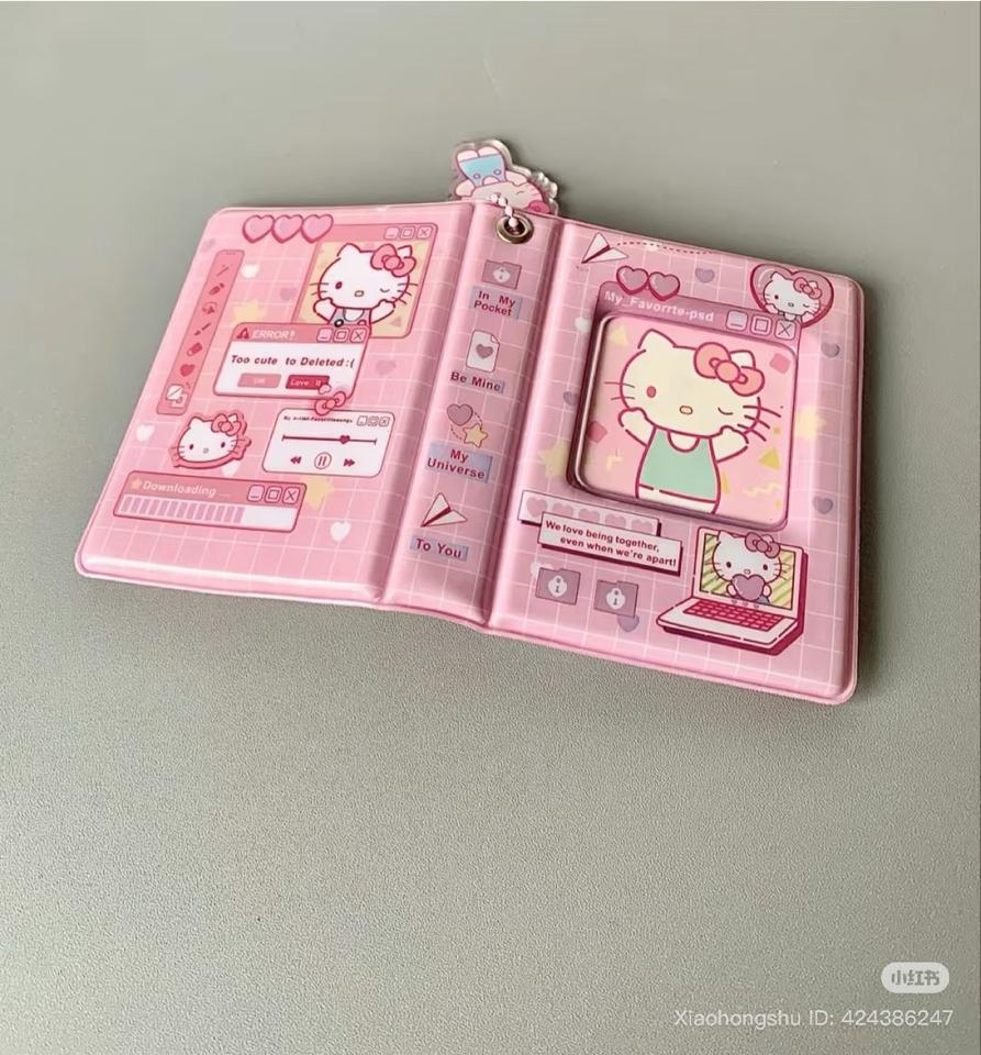 Clollect book album đựng ảnh card hello kitty kèm móc khoá-duoc-ban-tai-Sin Sin Shop