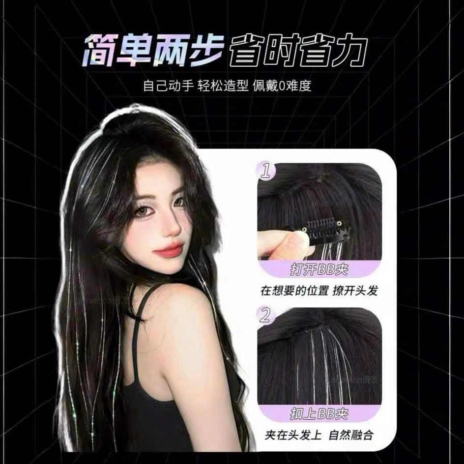 TÓC HIGHLIGHT KIM TUYẾN KẸP PHÍM-duoc-ban-tai-Sin Sin Shop