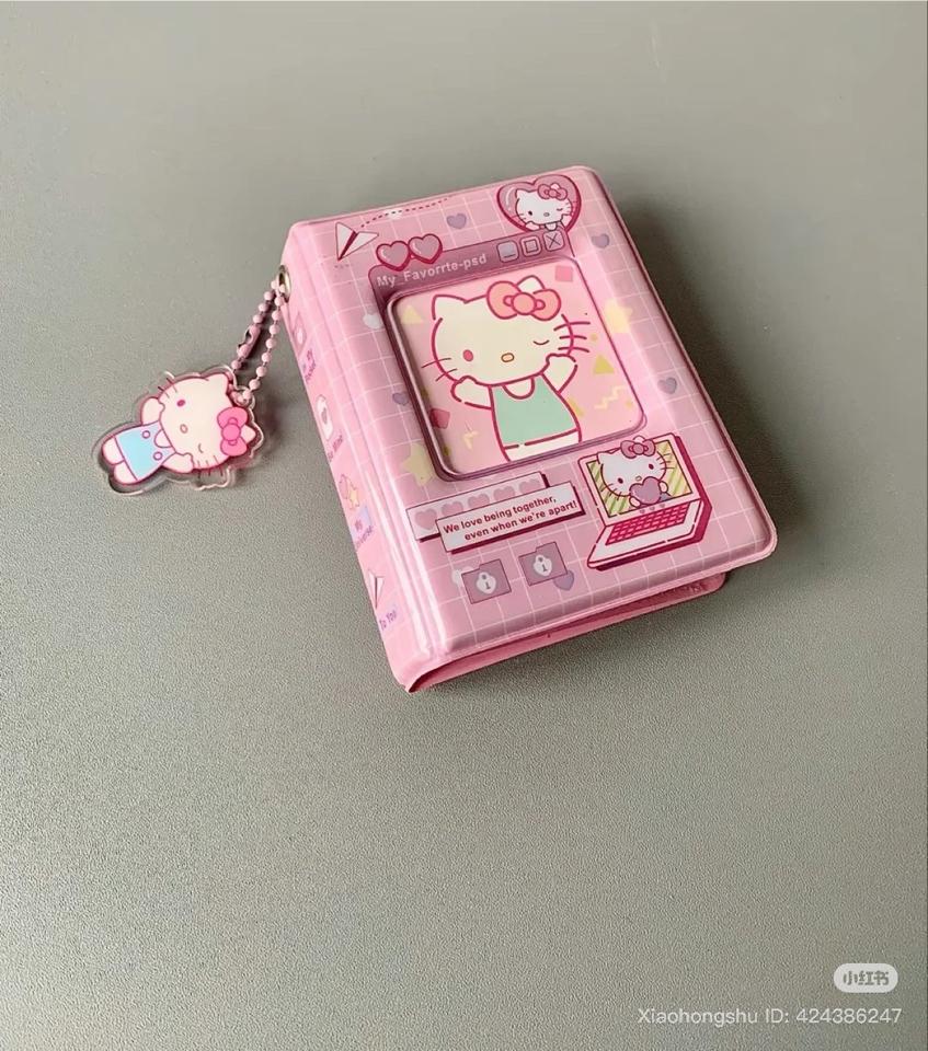 Clollect book album đựng ảnh card hello kitty kèm móc khoá-duoc-ban-tai-Sin Sin Shop