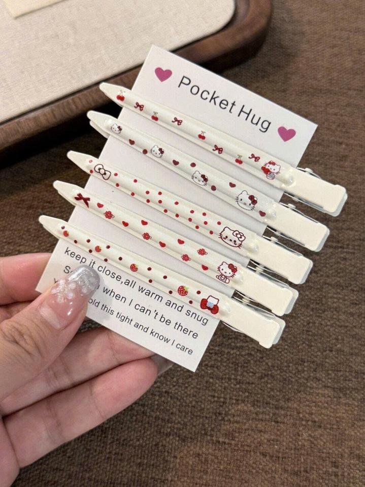 KẸP MỎ VỊT DÀI NHỌN HELLO KITTY TRẮNG-duoc-ban-tai-Sin Sin Shop