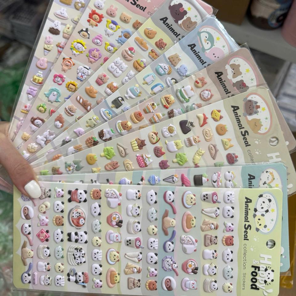 STICKER NỔI 3D ĐỘNG VẬT-duoc-ban-tai-Sin Sin Shop