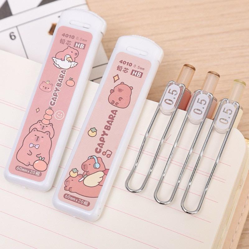 Set bút chì bấm kim kèm ngòi ruột thay 0.5mm-duoc-ban-tai-Sin Sin Shop