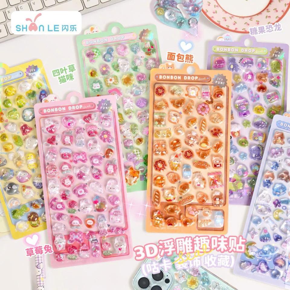 STICKER NỔI 3D TRONG SUỐT-duoc-ban-tai-Sin Sin Shop