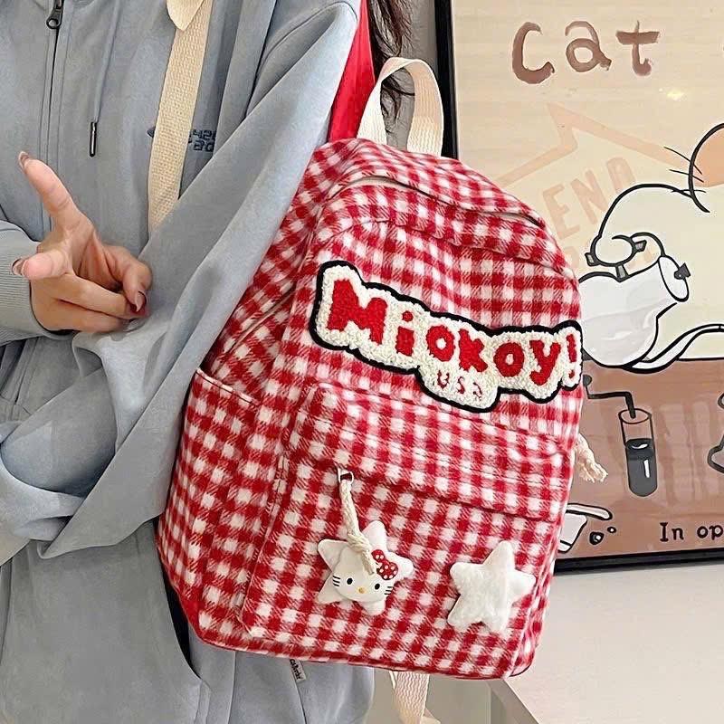 Balo Caro Đỏ Miokoy-duoc-ban-tai-Sin Sin Shop