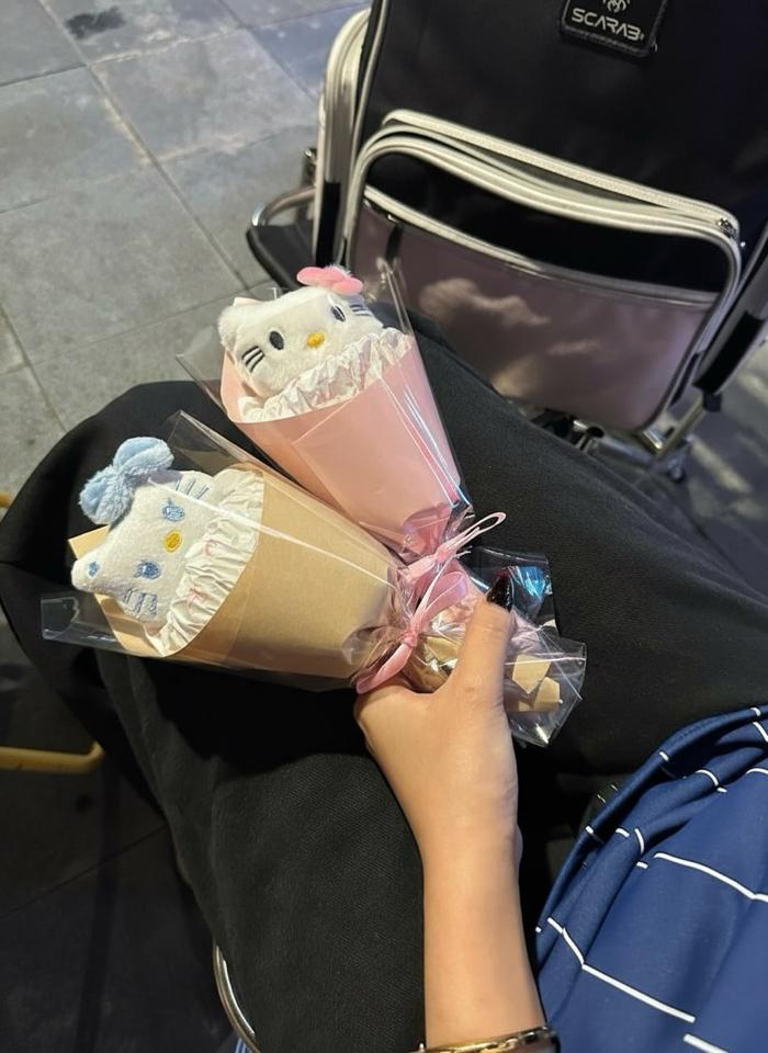 BÓ HOA ỐC QUẾ MẶT GẤU HELLO KITTY-duoc-ban-tai-Sin Sin Shop