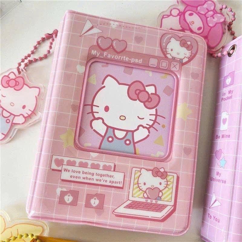 Clollect book album đựng ảnh card hello kitty kèm móc khoá-duoc-ban-tai-Sin Sin Shop