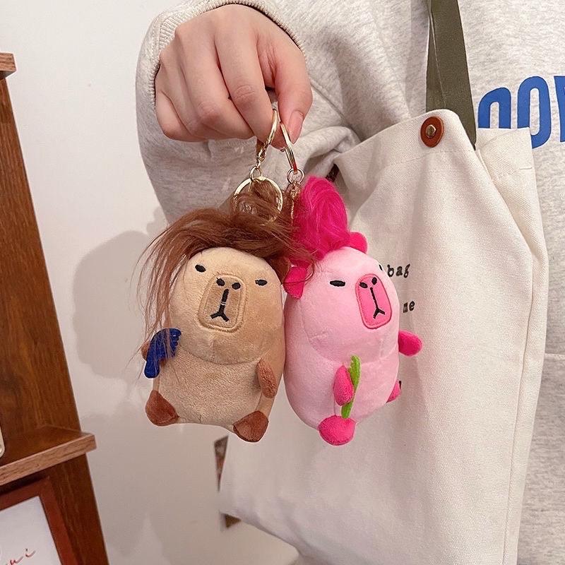 MÓC KHÓA BÔNG CAPYBARA TÓC XÙ-duoc-ban-tai-Sin Sin Shop