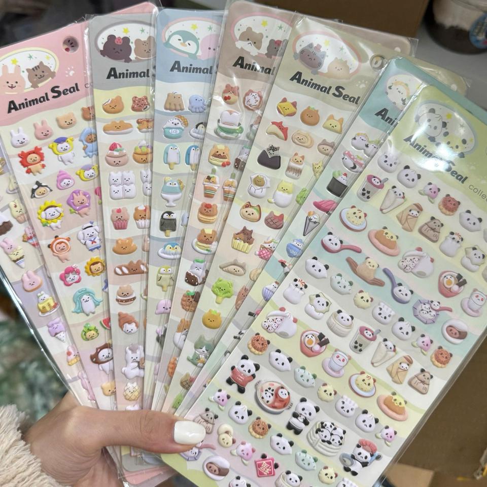 STICKER NỔI 3D ĐỘNG VẬT-duoc-ban-tai-Sin Sin Shop