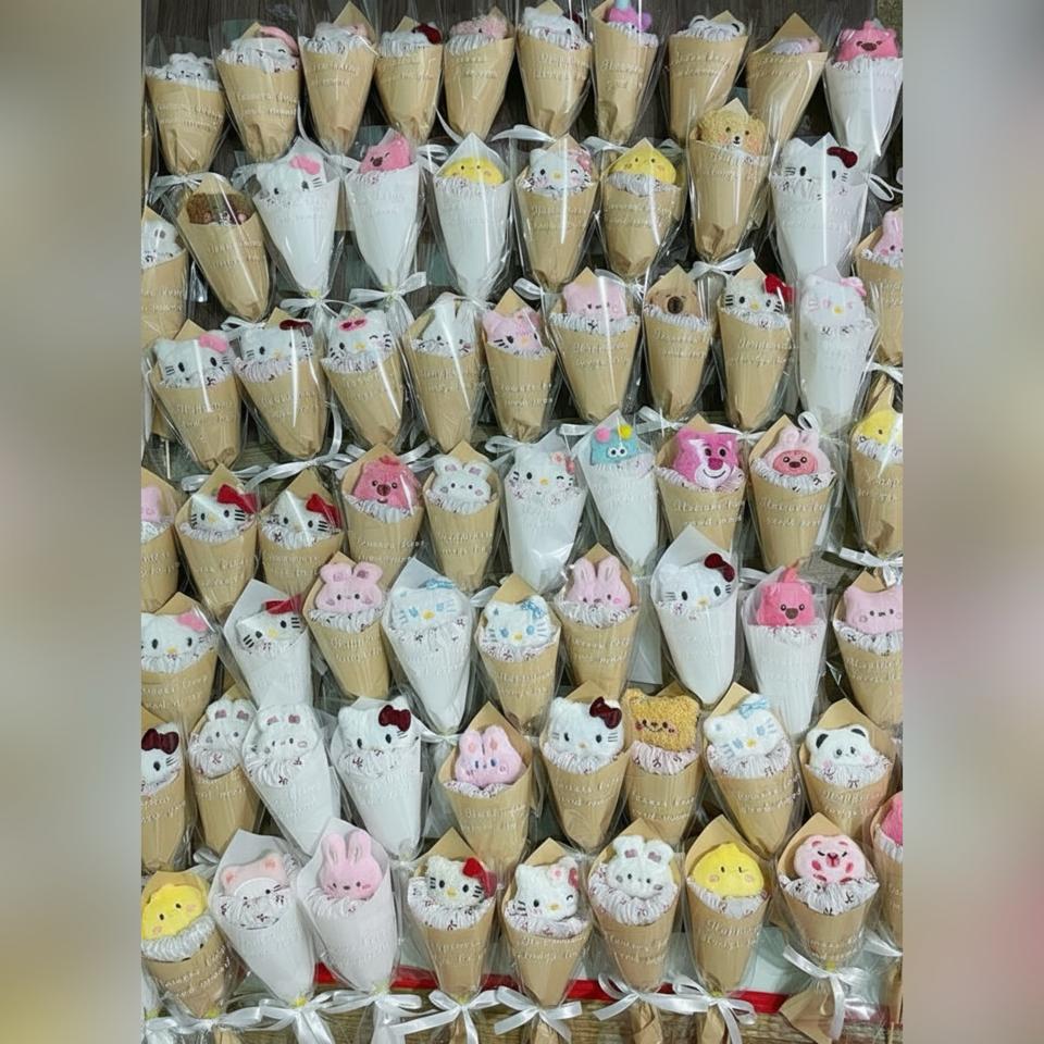 BÓ HOA ỐC QUẾ MẶT GẤU HELLO KITTY-duoc-ban-tai-Sin Sin Shop
