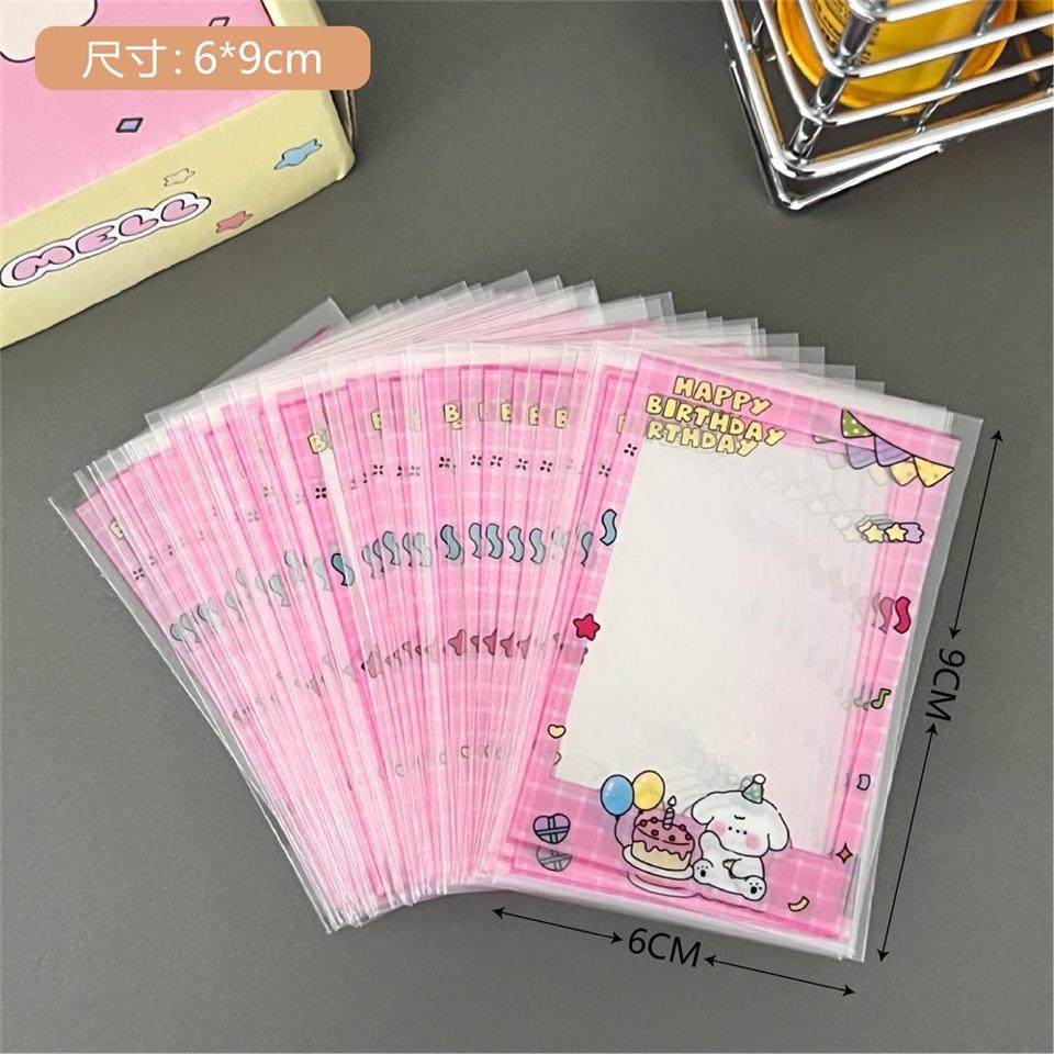 Gói 10 tấm Sleeves in viền hoạ tiết Hàn Quốc size 6x9cm-duoc-ban-tai-Sin Sin Shop
