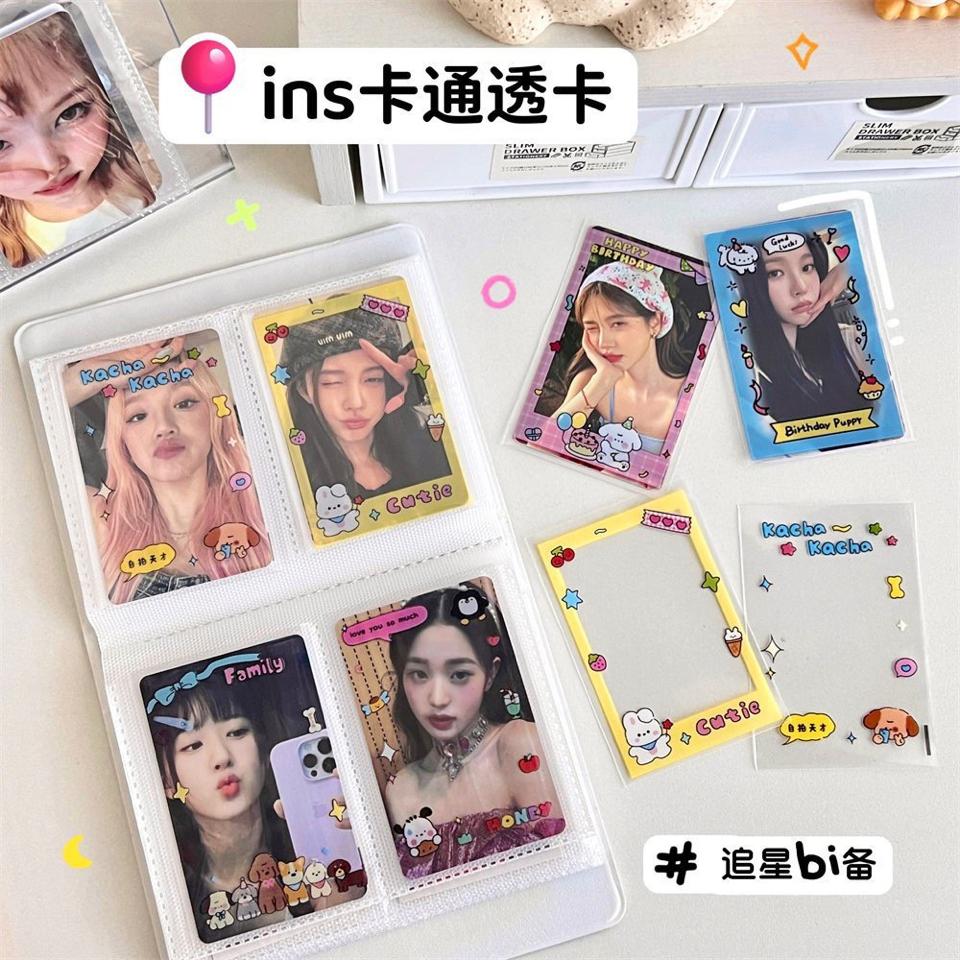 Gói 10 tấm Sleeves in viền hoạ tiết Hàn Quốc size 6x9cm-duoc-ban-tai-Sin Sin Shop