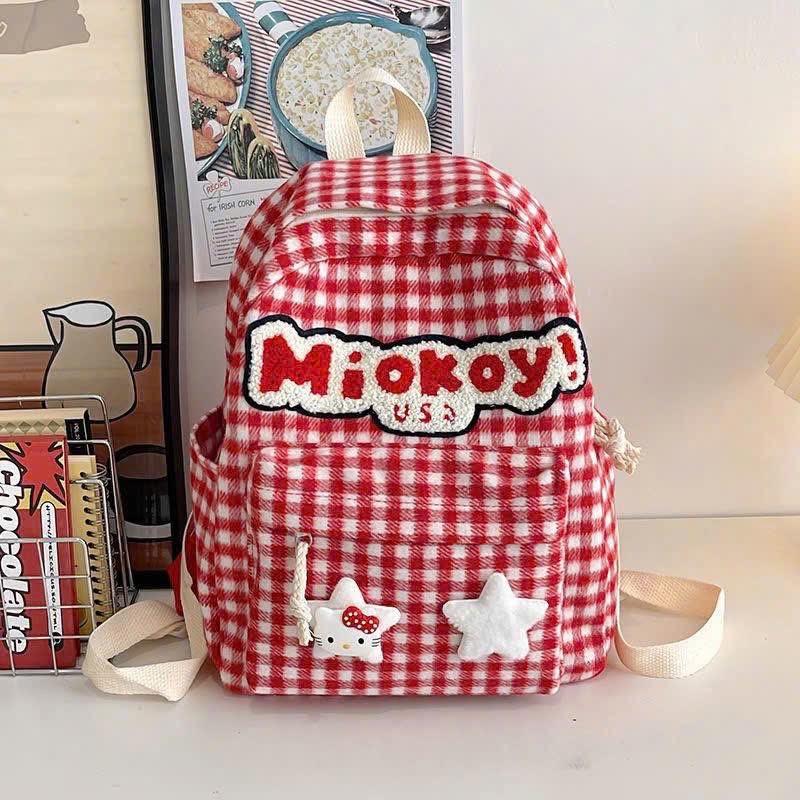 Balo Caro Đỏ Miokoy-duoc-ban-tai-Sin Sin Shop