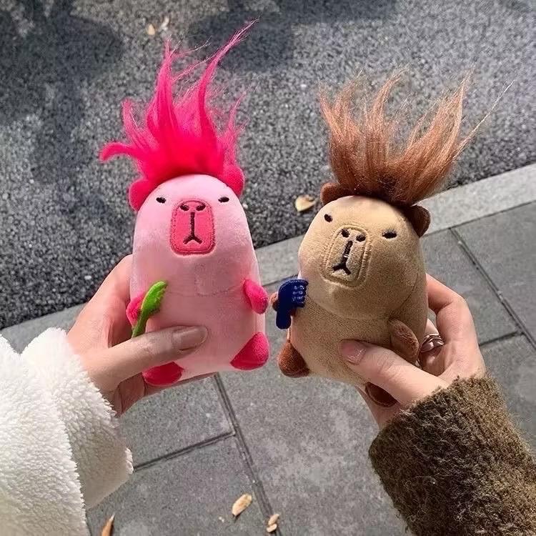 MÓC KHÓA BÔNG CAPYBARA TÓC XÙ-duoc-ban-tai-Sin Sin Shop