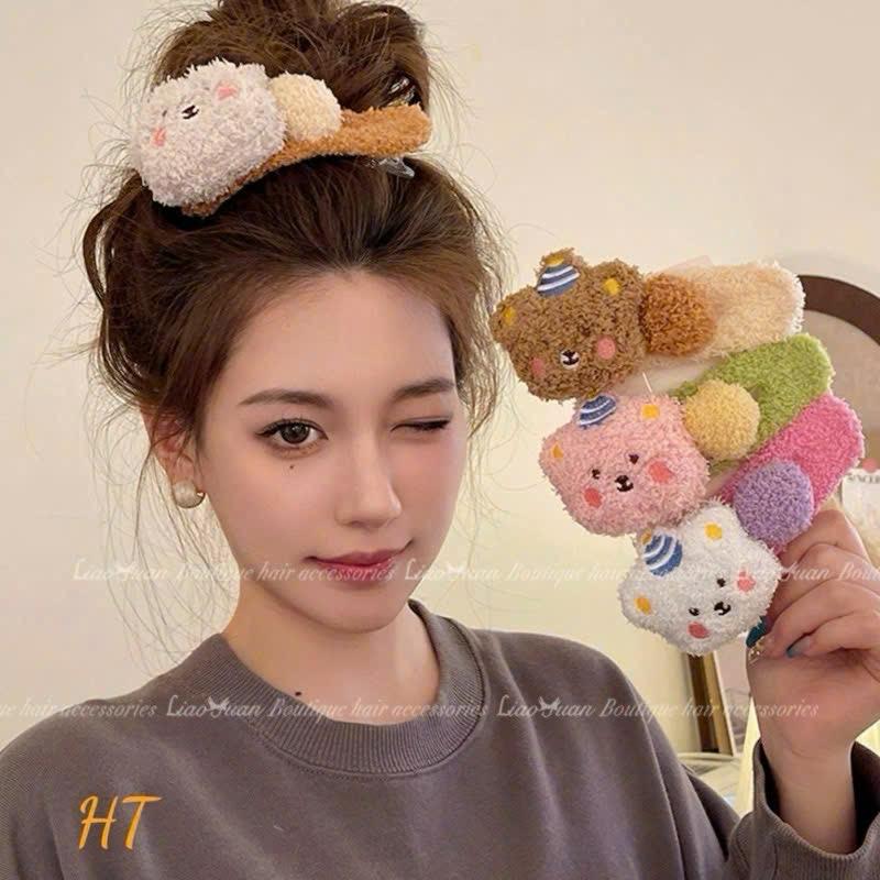 KẸP TÓC NHỒI BÔNG GẤU TO-duoc-ban-tai-Sin Sin Shop