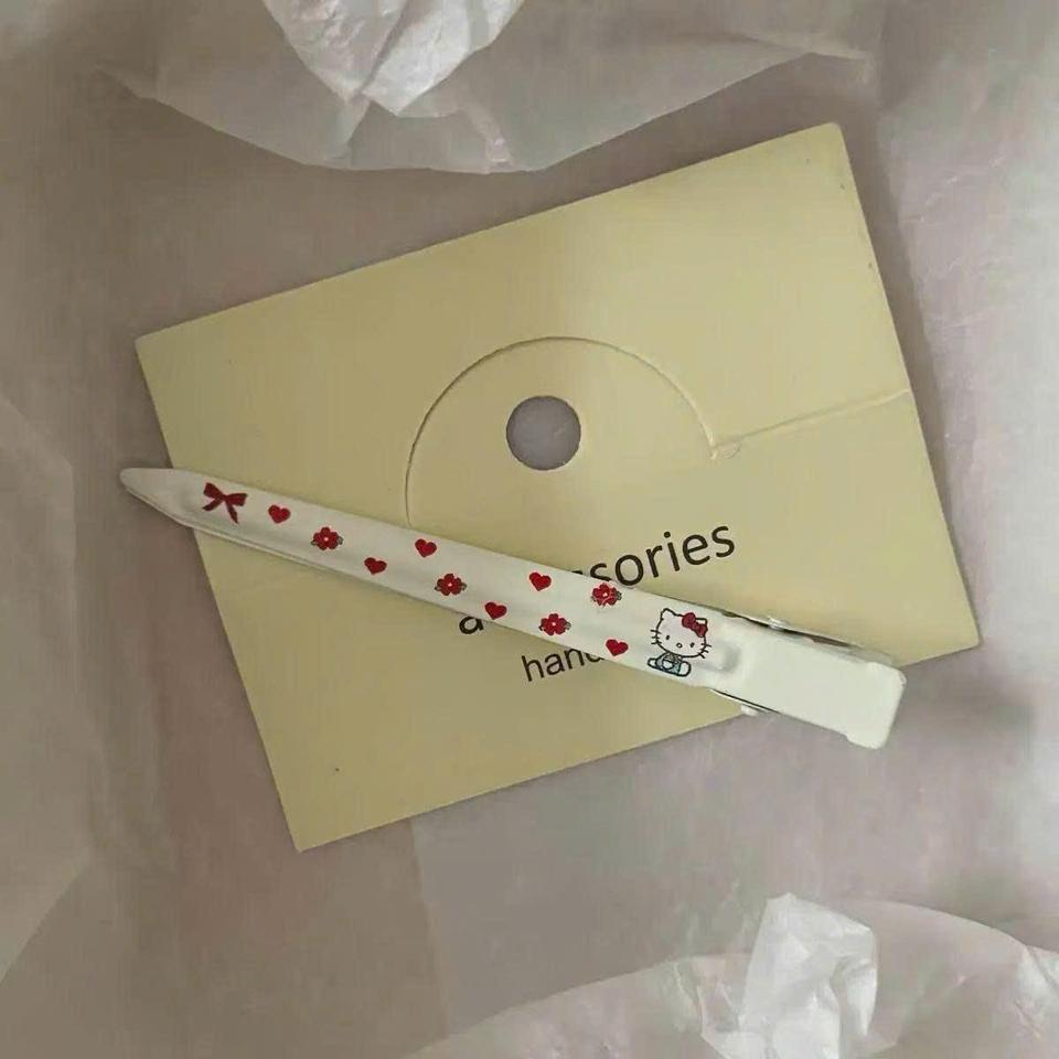 KẸP MỎ VỊT DÀI NHỌN HELLO KITTY TRẮNG-duoc-ban-tai-Sin Sin Shop