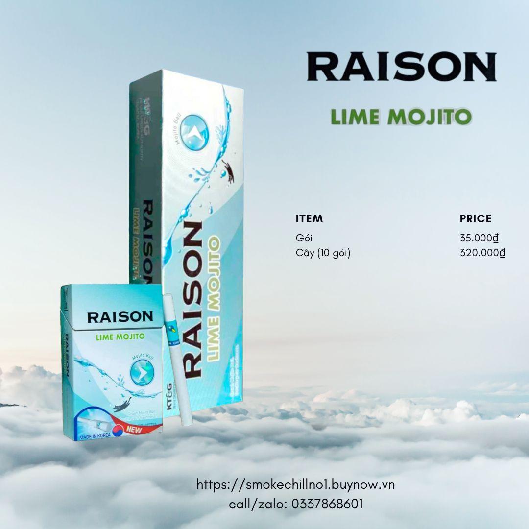 RAISON LIME MOJITO-duoc-ban-tai-THUỐC LÁ THƠM SMOKE & CHILL