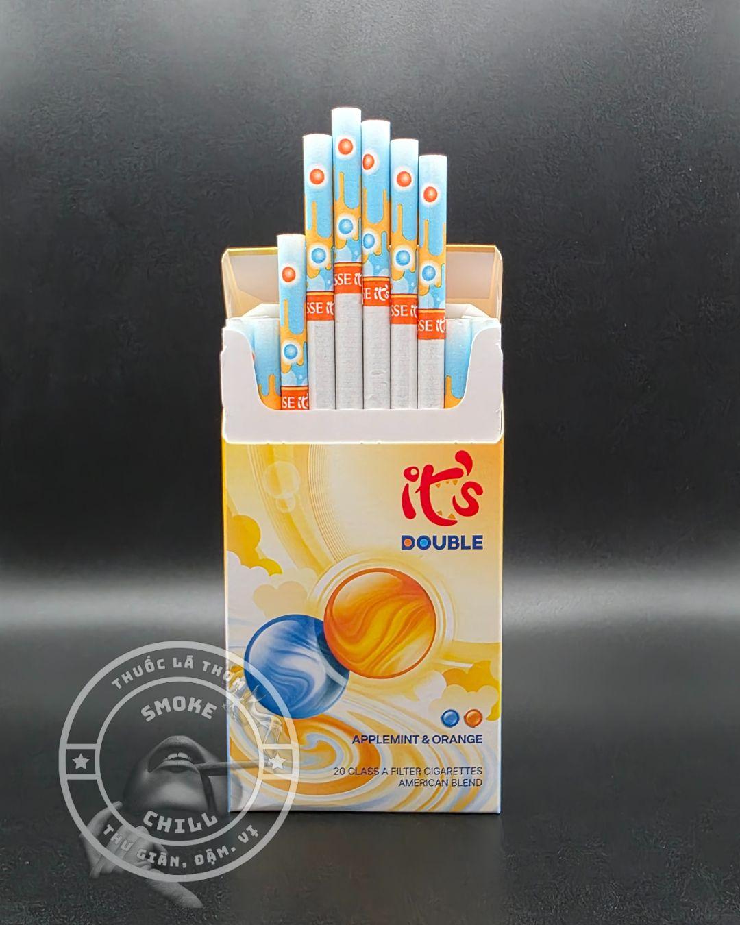 ESSE IT'S DOUBLE APPLE MINT & ORANGE-duoc-ban-tai-THUỐC LÁ THƠM SMOKE & CHILL