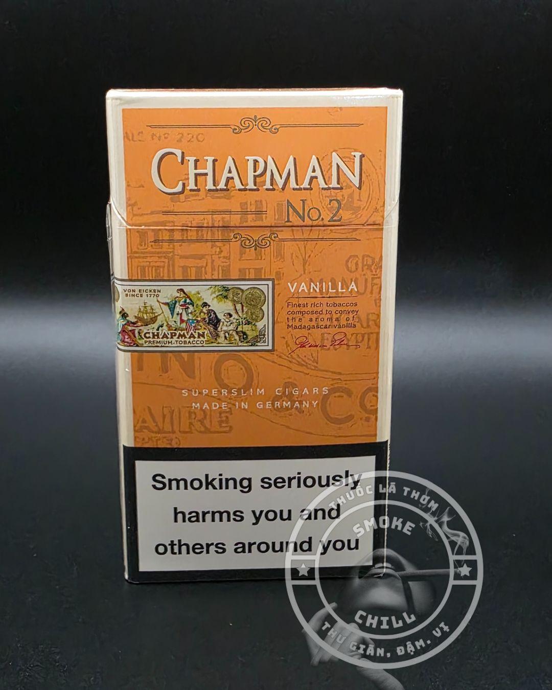 CHAPMAN N0.2 VANILLA ĐIẾU NHỎ-duoc-ban-tai-THUỐC LÁ THƠM SMOKE & CHILL