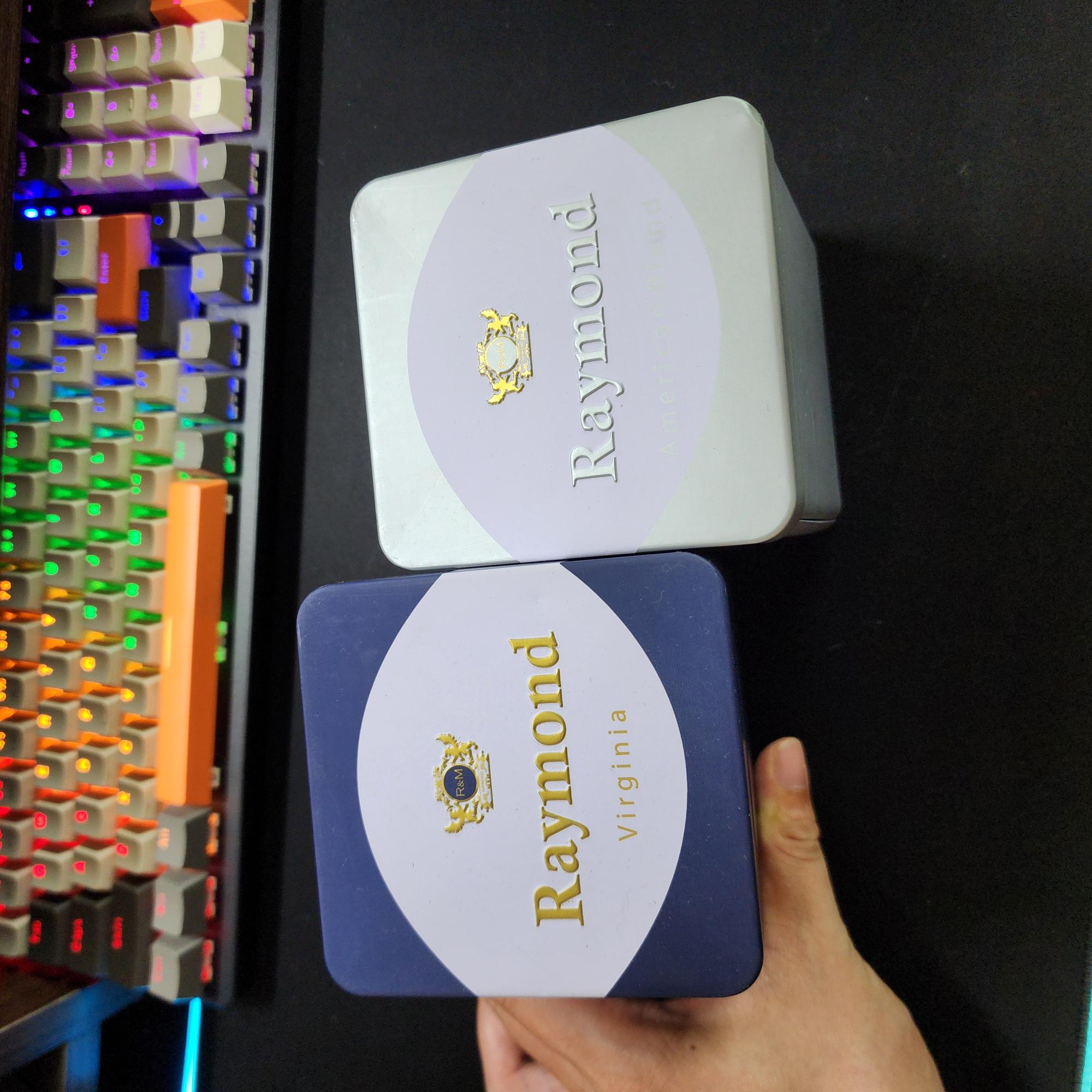 RAYMOND HỘP SẮT -duoc-ban-tai-THUỐC LÁ THƠM SMOKE & CHILL
