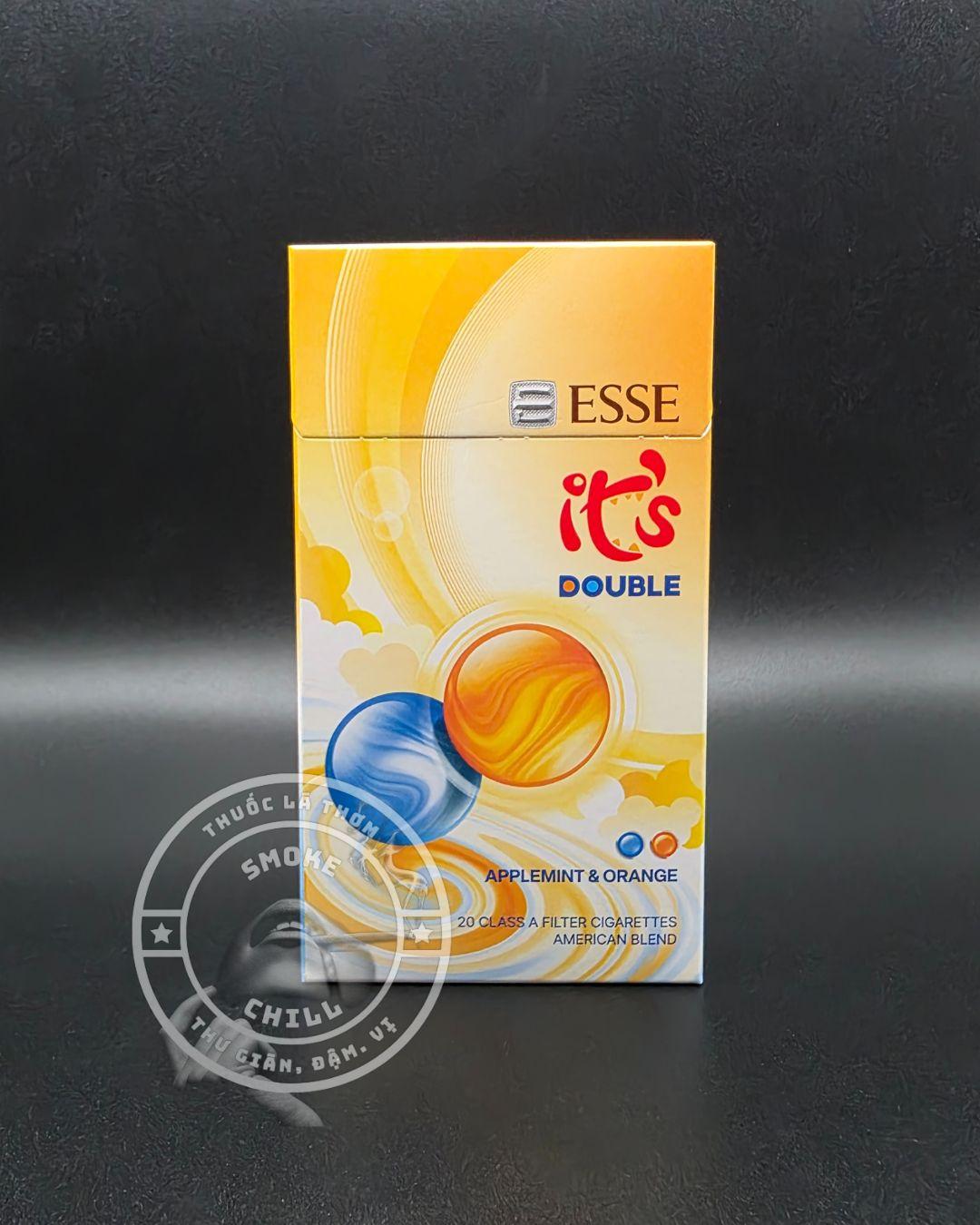 ESSE IT'S DOUBLE APPLE MINT & ORANGE-duoc-ban-tai-THUỐC LÁ THƠM SMOKE & CHILL