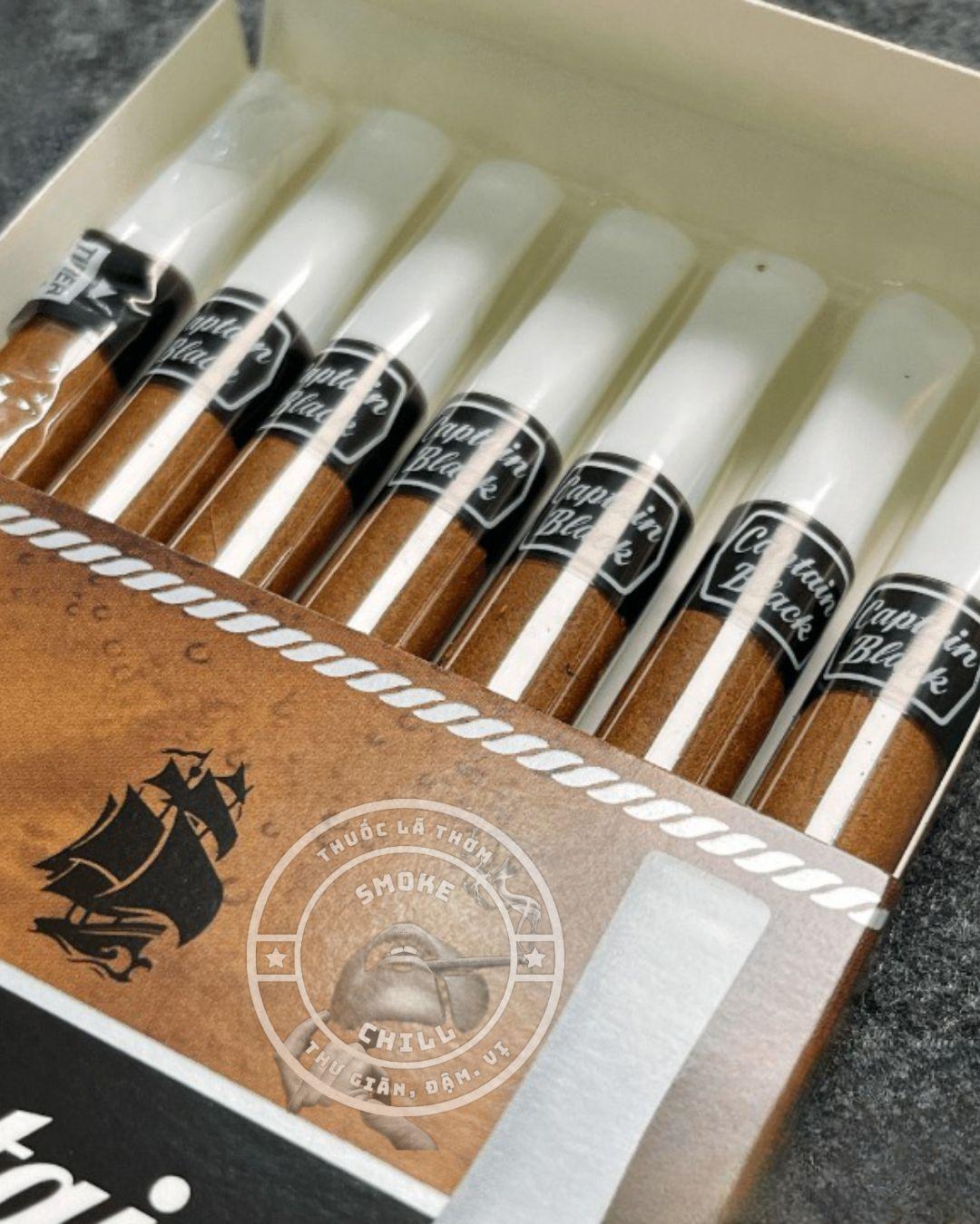 Xì Gà Captain Black Dark Crema 8 điếu-duoc-ban-tai-THUỐC LÁ THƠM SMOKE & CHILL