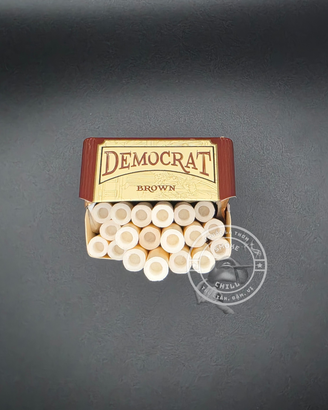 DEMOCRAT COFFEE BROWN ĐIẾU TO-duoc-ban-tai-THUỐC LÁ THƠM SMOKE & CHILL