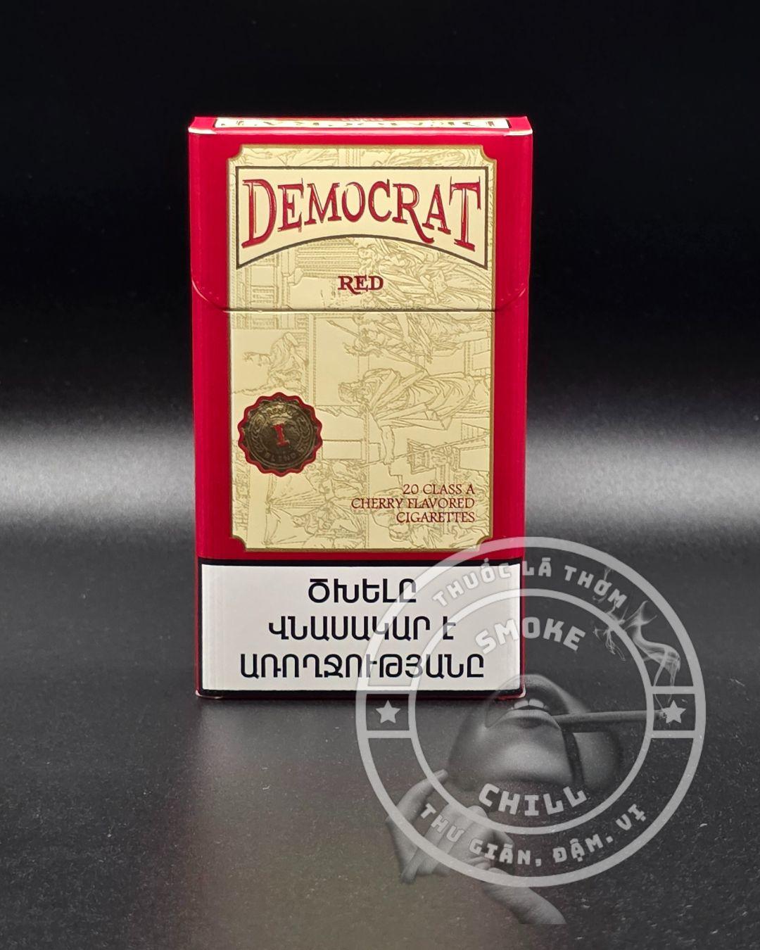 DEMOCRAT CHERRY RED ĐIẾU TO-duoc-ban-tai-THUỐC LÁ THƠM SMOKE & CHILL