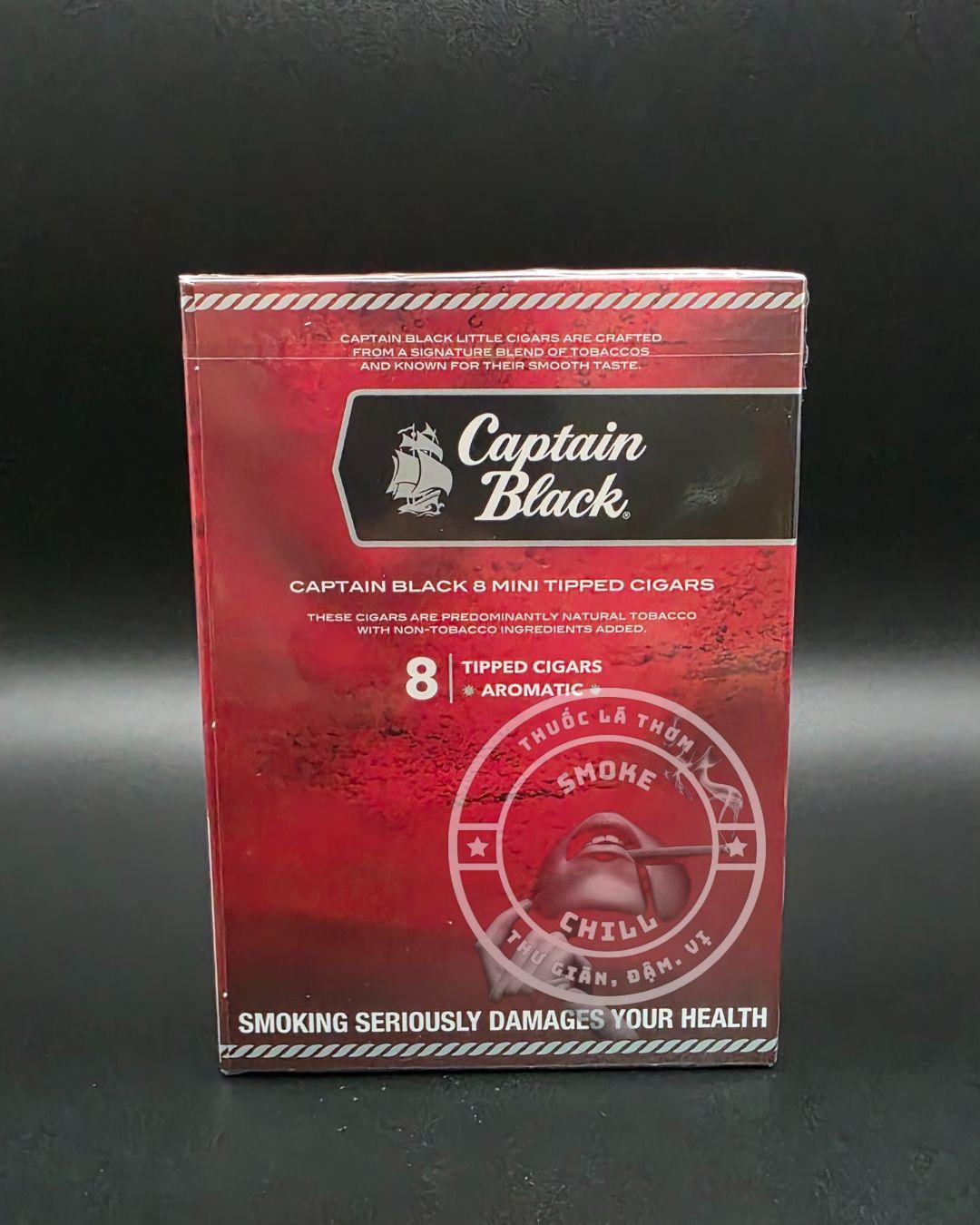 Xì Gà Captain Black Dark Crema 8 điếu-duoc-ban-tai-THUỐC LÁ THƠM SMOKE & CHILL