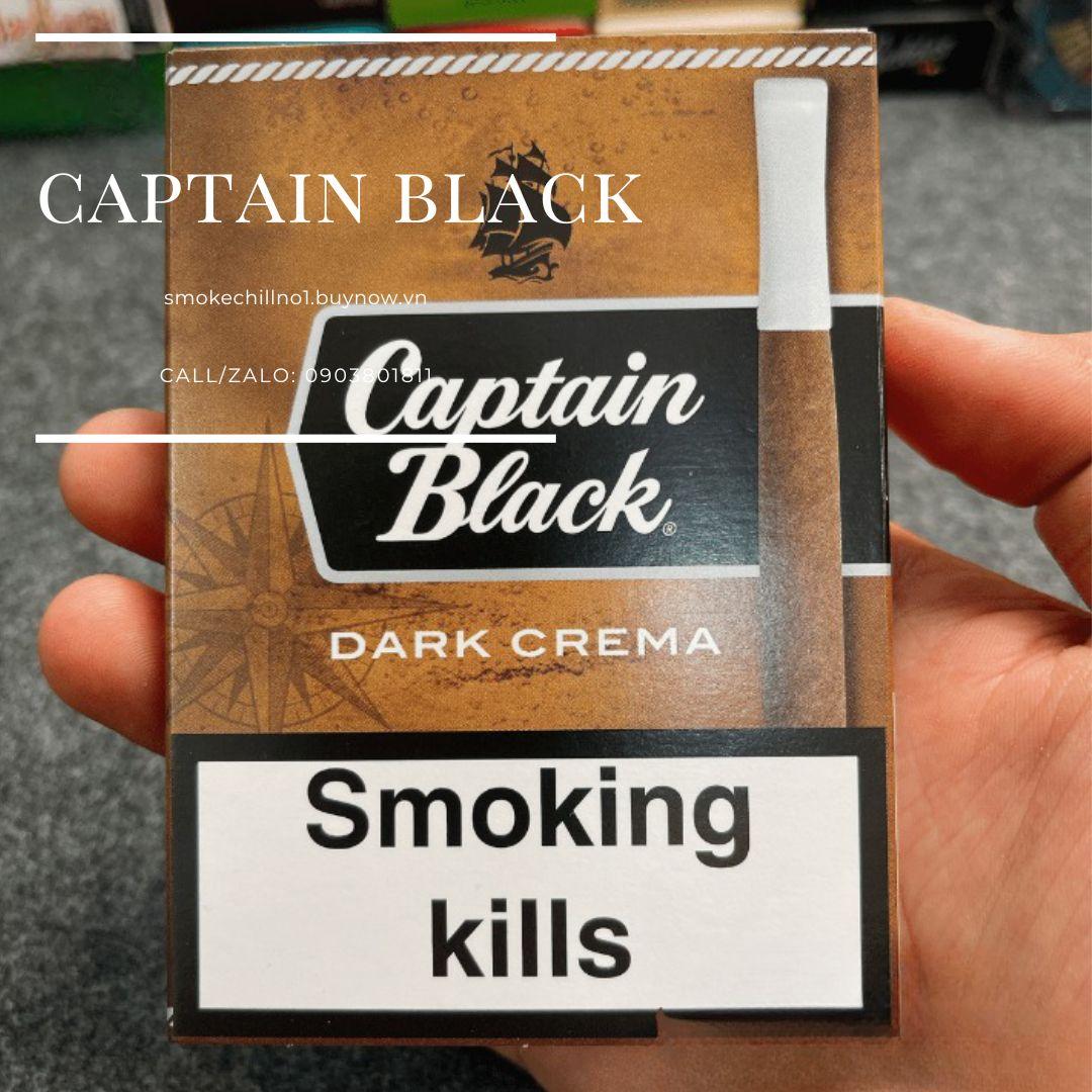Xì Gà Captain Black Dark Crema 8 điếu-duoc-ban-tai-THUỐC LÁ THƠM SMOKE & CHILL