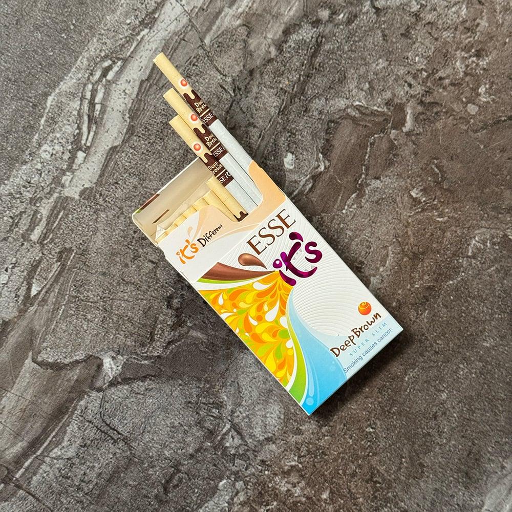 ESSE It's DEEP BROWN VỊ CHOCOLATE ĐƯỜNG ĐEN-duoc-ban-tai-THUỐC LÁ THƠM SMOKE & CHILL
