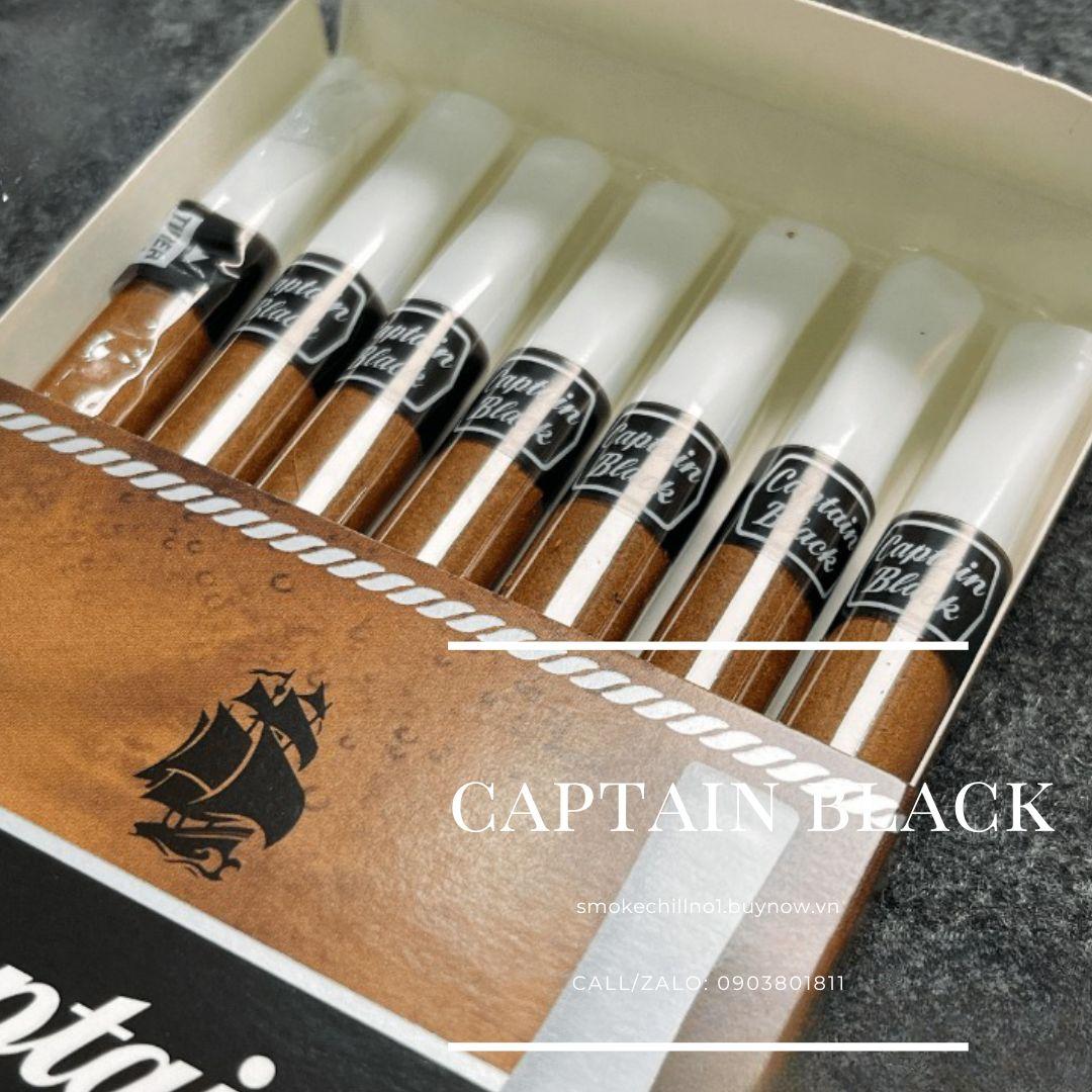 Xì Gà Captain Black Dark Crema 8 điếu-duoc-ban-tai-THUỐC LÁ THƠM SMOKE & CHILL