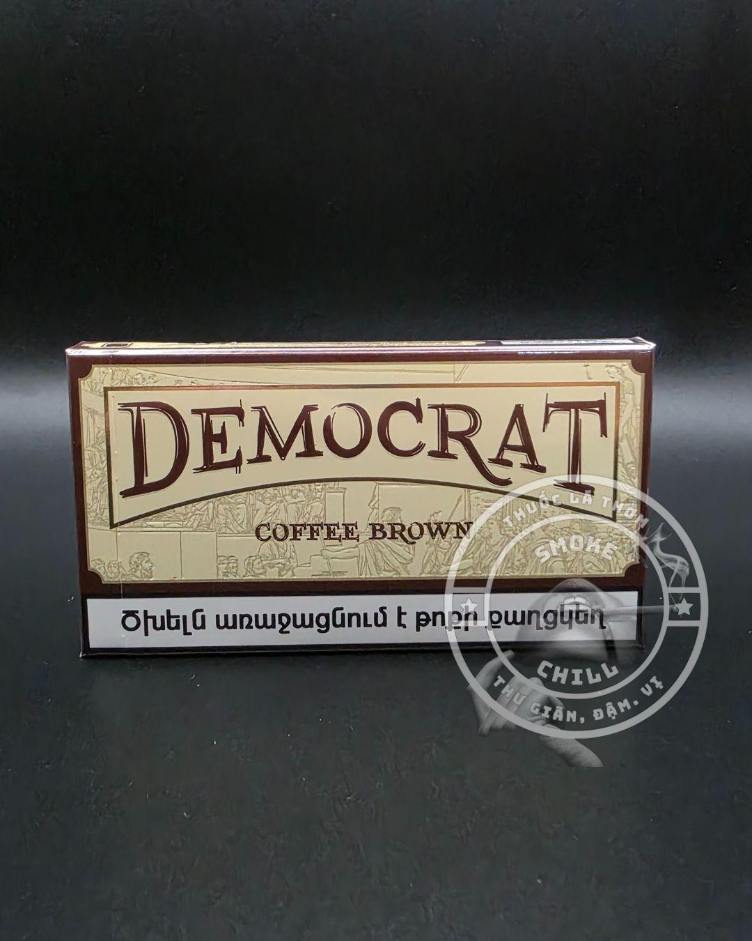 DEMOCRAT COFFEE BROWN ĐIẾU NHỎ-duoc-ban-tai-THUỐC LÁ THƠM SMOKE & CHILL