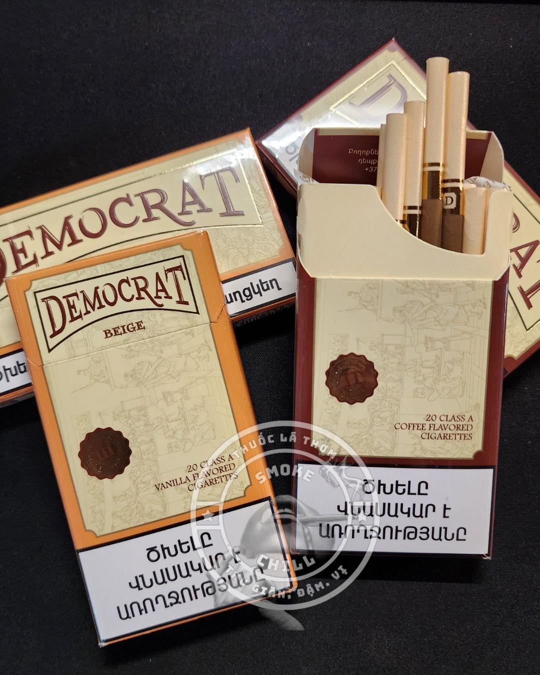 DEMOCRAT COFFEE BROWN ĐIẾU NHỎ-duoc-ban-tai-THUỐC LÁ THƠM SMOKE & CHILL