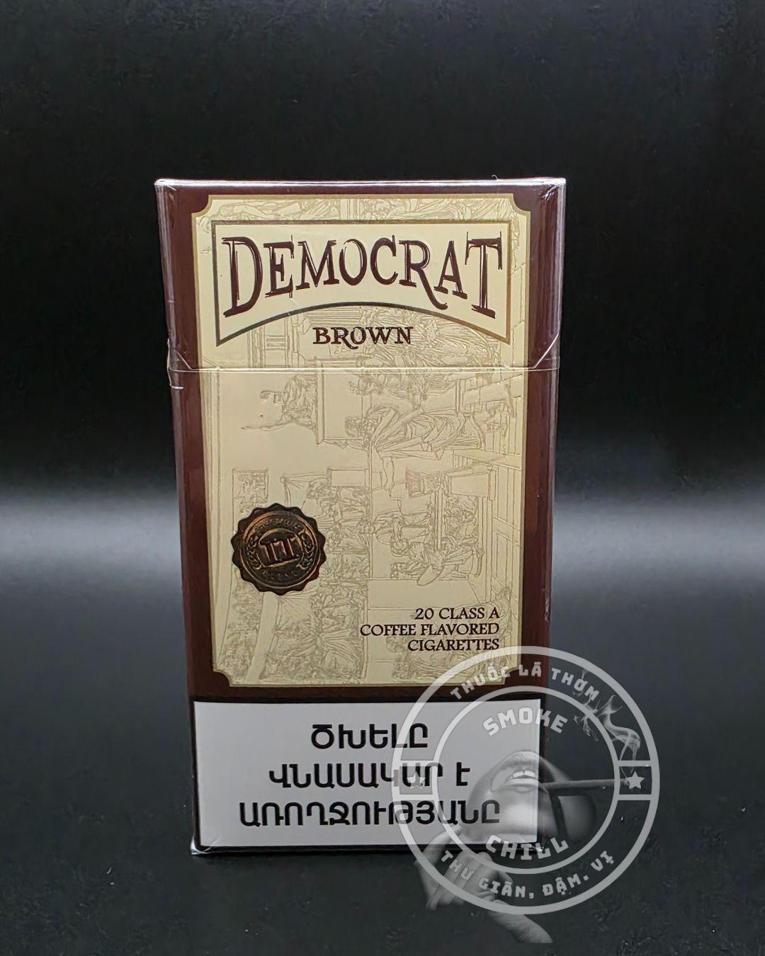 DEMOCRAT COFFEE BROWN ĐIẾU NHỎ-duoc-ban-tai-THUỐC LÁ THƠM SMOKE & CHILL