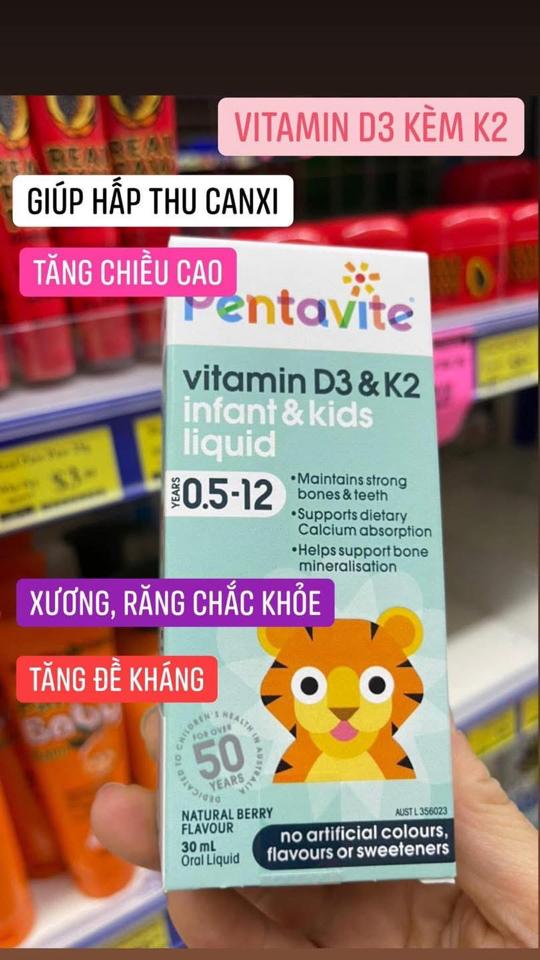 Pentavite Vitamin D3 & K2 Infant & Kids Liquid -duoc-ban-tai-Miu’s House