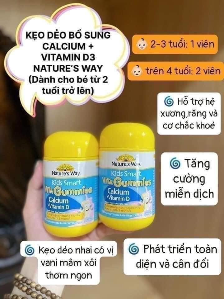 Nature's Way Kids Smart Vita Gummies Calcium + Vitamin D-duoc-ban-tai-Miu’s House