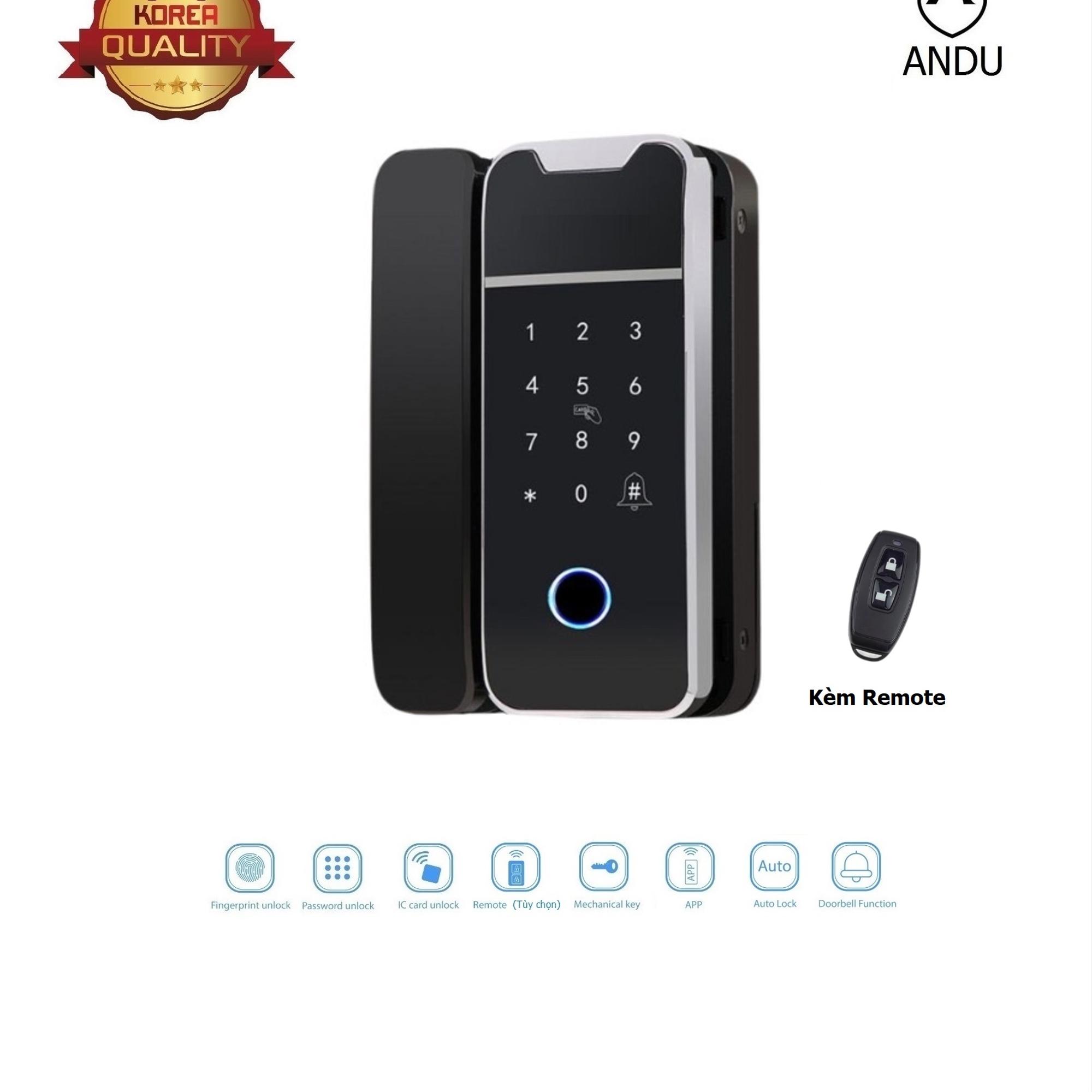 Khoá kính 834 APP Ttlock-duoc-ban-tai-ANDU HCM