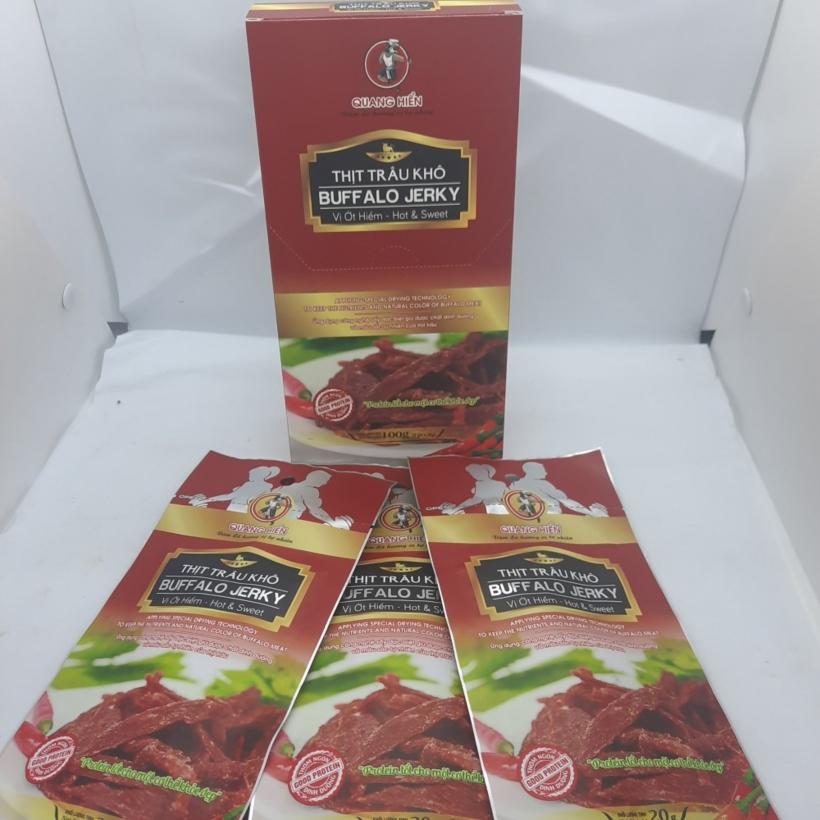 Khô Trâu Buffalo Jerky vị Ớt Hiểm (Hộp 100gr) (DR0121-L01)-duoc-ban-tai-Minh Phát Emart