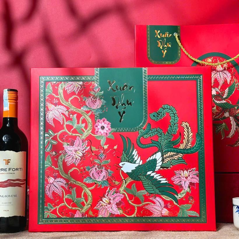 Hộp Quà Tết 2025 - Kim Ngọc 01 (kèm túi) (DR0128-L01)-duoc-ban-tai-Minh Phát Emart