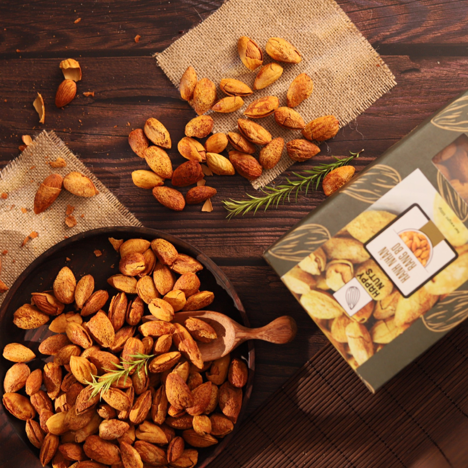 Hạnh nhân rang bơ (nguyên vỏ) Happy Nuts 500gr (DR0083-L01)-duoc-ban-tai-Minh Phát Emart